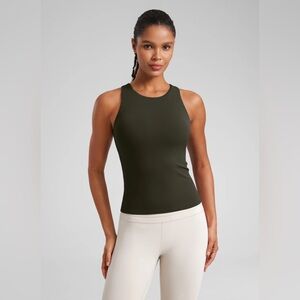 Butterluxe Built in Bra Scoop Neck Tank
